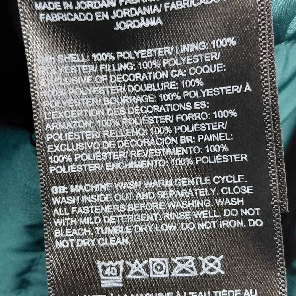 NEW The North Face Thermal Insulation Vest Mens Small Green ThermoBall Full Zip